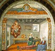 Domenico Ghirlandaio Announcement of Death to Saint Fina painting